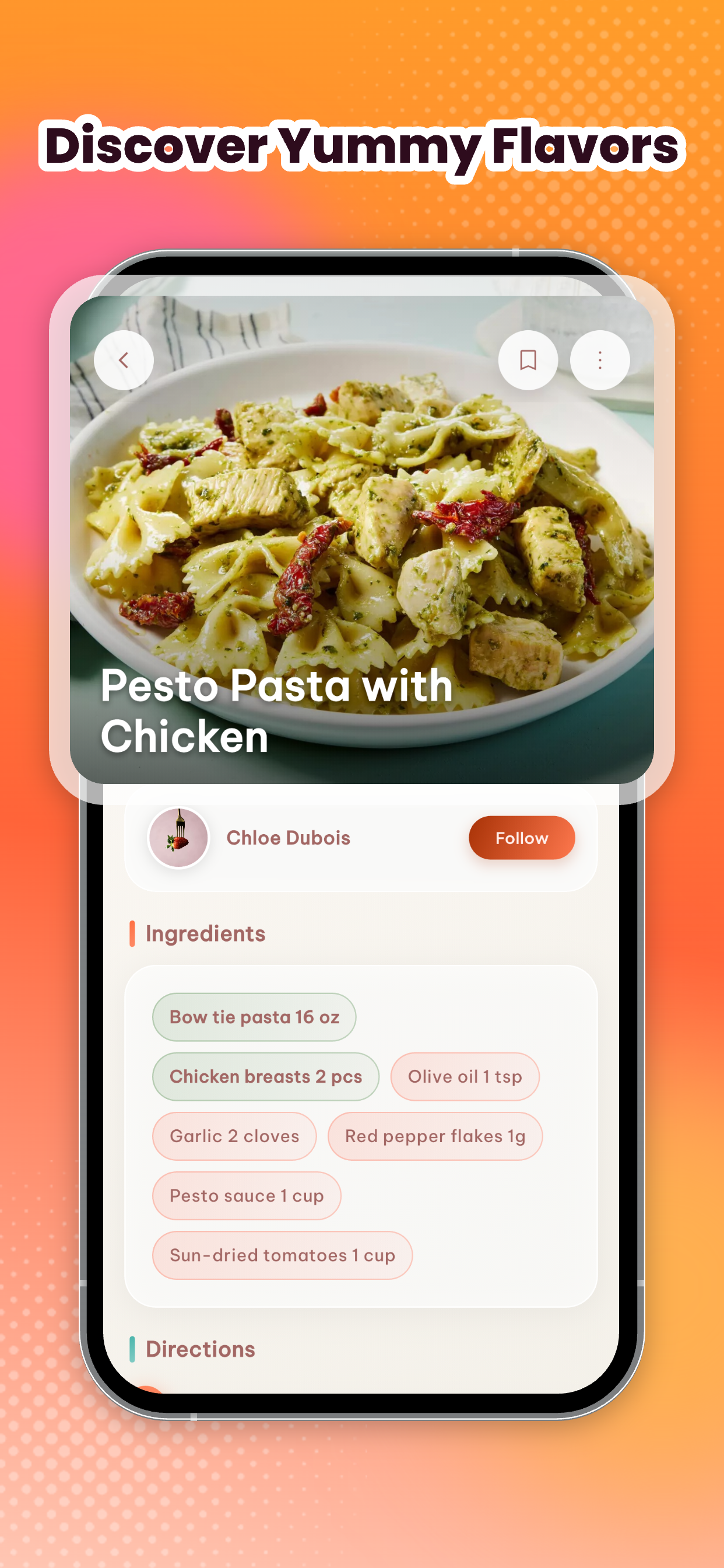 Gali recipe detail screen